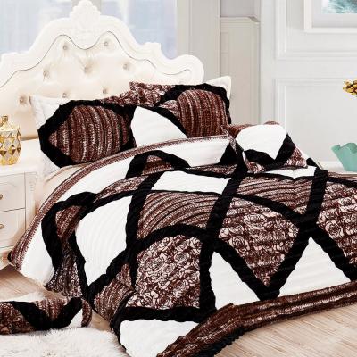 China Lastest Plush Knitted Changshu PV Anti-pilling Blanket For Garment for sale