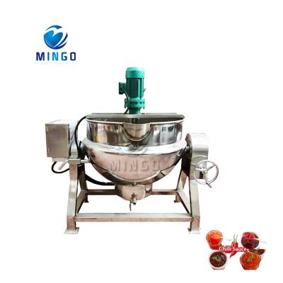 China Industrial Frying Steam / Gas / Vegetable Processing Plant Food Electric Heating Jacketed Kettle for sale