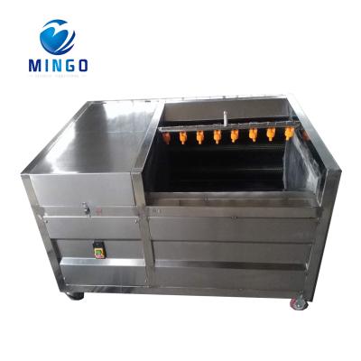 China Fruit processing plant brush roll vegetable cleaning peeling machine brush roller potato peeler machine for sale