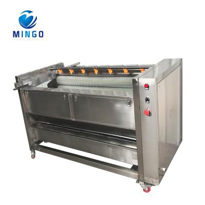 China Fruit processing plant fruit and vegetable roller washing machine potato cleaning peeling machine for sale