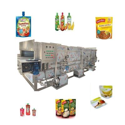 China Hotels Automatic Pasteurization Food Bottle Package Canning Machine And Industrial Cooling Tunnel for sale