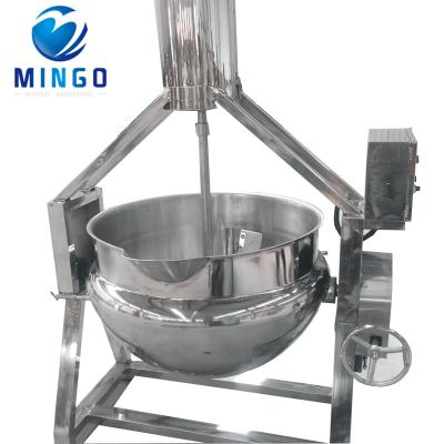 China Vegetable Processing Plant Electric Jacketed Kettle With Agitator for sale