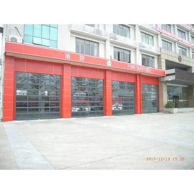 China Contemporary Aluminum Alloy Material Frosted New Black Sectional Glass Panel Garage Door for sale