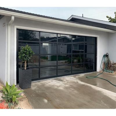 China Farm Garage Full View Aluminum Glass Door With Door Full View Aluminum for sale