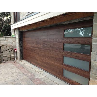 China China Chinese supplierClassical hot sale Excellent quality wooden garage door with glass panel for sale