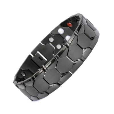 China Poya Japan Energy Healing Germanium Stainless Steel Therapy Bracelet FASHION Magnetic Bio Bracelet for Pain Relief Arthritis for sale