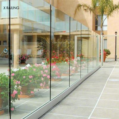 China Fashion modern and simple modern hardware aluminum profile u channel for glass balustrade for sale