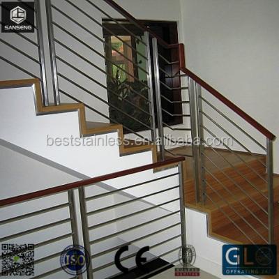 China Outdoor material Balacony terrace sus304 stainless steel railings stair railing for sale