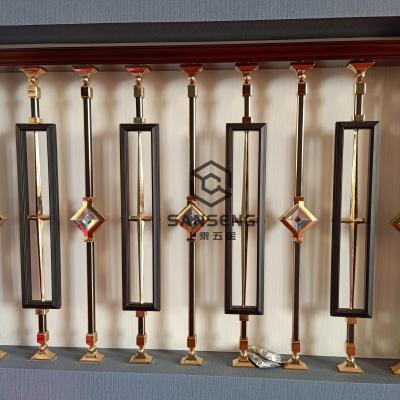 China Traditional Villa Gold Railing Baluster for sale