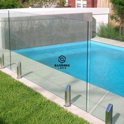 China Contemporary Swimming Pool Barrier Safety Clear Tempered Glass for sale