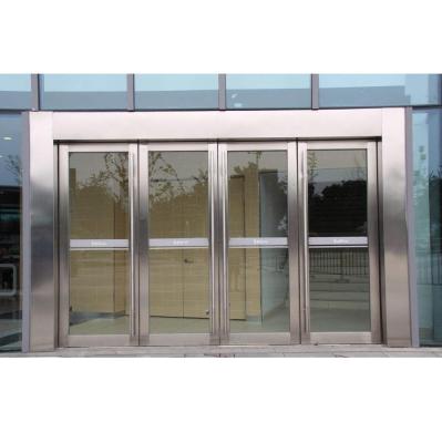 China PVD Plating / Powder Coated High Quality Gold Mirror Stainless Steel Entry Glass Door Frame for sale