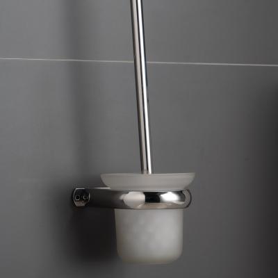 China Modern Sale 304 Stainless Toilet Brush Set For Bathroom Glass Cup for sale