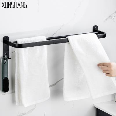 China Fashion 304 Stainless Steel Towel Rack Black Towel Rack Bathroom Accessories for sale