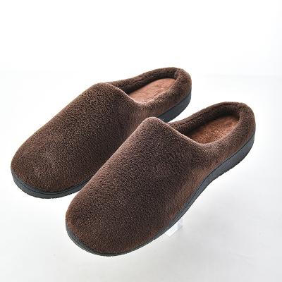 China Large Size Men Plush Slipper Indoor Home Slippers Lightweight Anti-slip Winter Warm Bedroom for sale