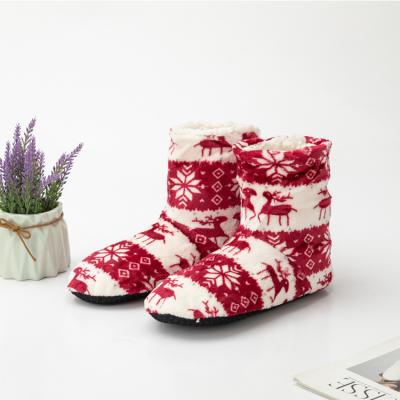 China House Use Women Winter Warm Indoor Home Slippers Thermal Fur Knitted Warm Boots for sale