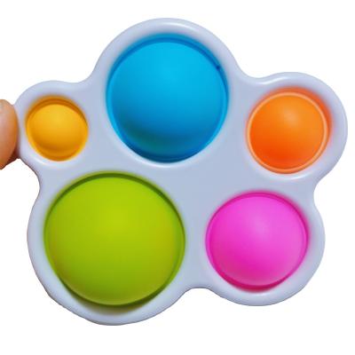 China Eductional Child Toys New Baby Silicone Bubble Push Toys Montessori Children's Sensory Educational Toys Fidget Sensory Toys for sale