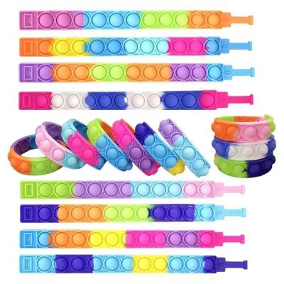 China Eductional child toys 2023 new press wristband silicone finger relax toys music children bubble music toys children's educational toys for sale