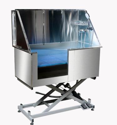 China Durable Waterproof And Easy To Use Stainless Steel Electric Lift Pet Bathtub for sale