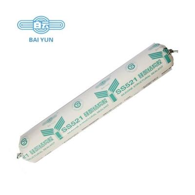 China Aluminium Bonding Silicone Structural Sealant Bai Yun SS521 for sale