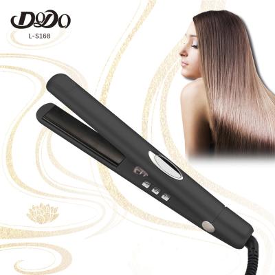 China Far Infrared Negative Ion 1 Inch MCH Flexible Floating Plate Rechargeable Flat Iron Professional Curved Hair Iron for sale