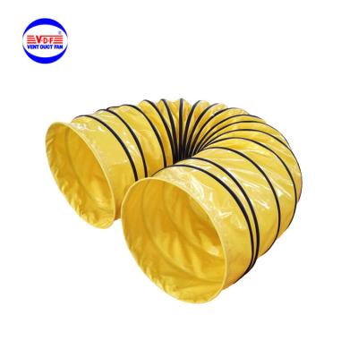 China 100 250mm 5m PVC Heat Resistant Celsius Heat Resistant Flexible Pipe Ducting Hose Flexible Conduit for sale