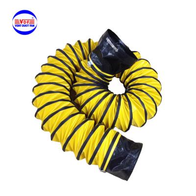 China Heat Resistant 100 Celsius Heat Resistance Flame Retardant Air Duct Flexible Ducting Pipe for sale