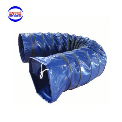 China 100 Celsius Heat Resistant 450mm 5m High Temperature Resistant Flexible Duct For Air Heater for sale