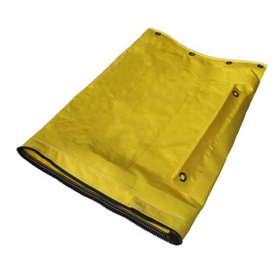 China Fire Resistant PVC Yellow Custom Size Layflat Mining And Tunnel Duct Duct for sale