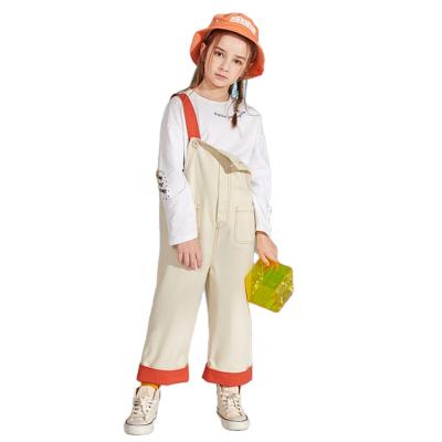 China Original Design Women 2021 Spring Girl Denim Overalls Autumn Suit Fashion Two Piece Suit Children Overall Clothing for sale