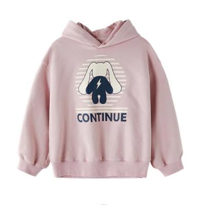 China New Big Breathable Teen Girls Autumn Cartoon Casual Sweater Spring Autumn Thin Long Hoodies For Children for sale