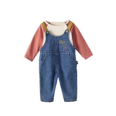 China Original Design 2021Jeans Overall Fashion Kids Denim Overalls Girls Bib Pants Adjustable Strap Summer Clothing Sets for sale