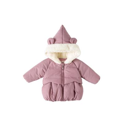 China Warm Thick 3 Months - 4 Years Old Fun Little Ears Cotton Coats Thick Winter Kids Down Jackets Babies for sale