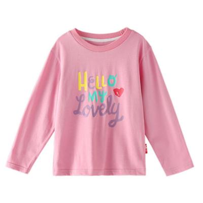 China 2021 Spring Autumn Thin Bottoming Shirt Clothing Breathable Long Sleeve T-Shirt For Girls Kids for sale