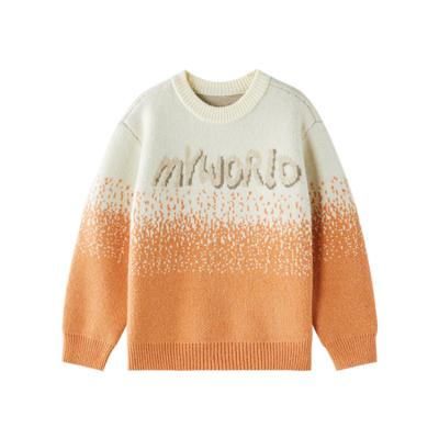 China Wholesale Breathable High Quality Printing Gradient Kids Sweaters Fall Sweater For Girls for sale