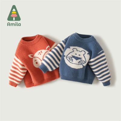 China New Breathable Cartoon Sweater Top Children Sweaters Clothes Stylish Children Pullover Sweater for sale