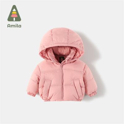 China Wholesale Warm Hooded Girls High Quality Children's Winter Breathable Jackets For Children Kids for sale