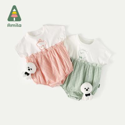 China Original Design Baby Romper Summer Short Sleeve Pet Clothes Kids Girls Jumpsuit for sale