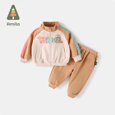 China Cartoon anime girls casual boys fashion sweater autumn children casual long pants two-piece pants suit for sale