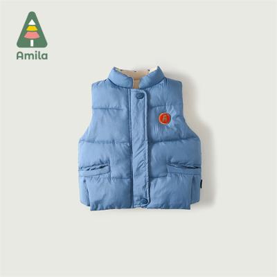 China Autumn Winter Warm Casual Sleeveless Thick Warm Vest High Quality Jacket Kids Baby Vests for sale