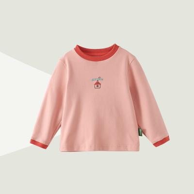 China Spring Comfortable Baby Boy Breathable And Soft Skin-friendly Long Sleeve T Shirts Baby Bottoming Shirt for sale