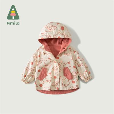 China Children's Thick Anorak Double-sided Jackets Autumn And Winter New Baby Coat Breathable Children's Girl's Jacket for sale