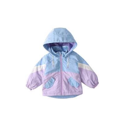 China New Autumn And Winter Clothes Outdoor Coat Baby Warm Tops Breathable Hooded Fleece Lined Thick Coat Jacket For Boys And Girls for sale