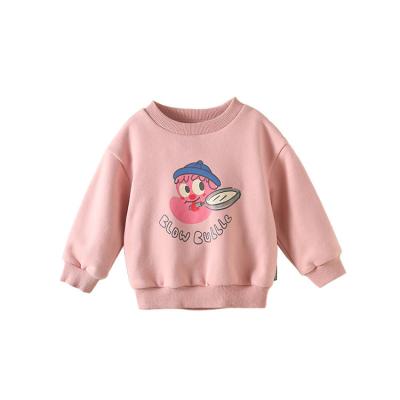 China Warm Winter Parent-child Wear Plus Fleece Pullover Sleeve Sweater Along Children Thick Girls Sweater for sale