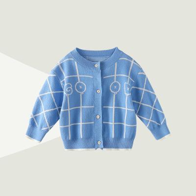 China Warm Fashionable Cotton Autumn Winter Cardigan Sets Breathable Knit Kids Thin Cardigan for sale