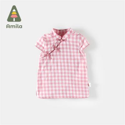 China Summer Chinese Style Baby Breathable Thin Children's Sleeveless Baby Dress for sale