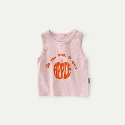 China New Quality Warm and Thick T-shirt Baby Boy Girl Baby Children Summer Breathable Sleeveless Vest Set for sale