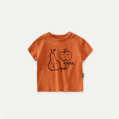 China High Quality Breathable Cartoon Cotton Soft Cartoon Children Shorts Sleeves Pajamas T-shirt Girls Children 2021 for sale