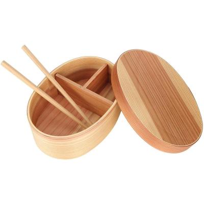 China China Japanese bento box 3 wooden sushi tableware bowl bento lunch box container for sale