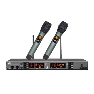 China Working Range up to 100 Meters Frequency Range: Professional 600-930MHz S/N Report A-3100 UHF Wireless Microphone with 2 Channel Mics 2x120m Good for KTV Microphone for sale