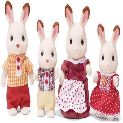 China Cartoon Interactive Happy Family Toy Customized Plush Parent-child Stuffed Animal Toy Baby Puzzle Toy for sale